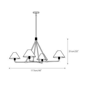 Beatrix Chandelier – detail 5 — Dimension drawings 3