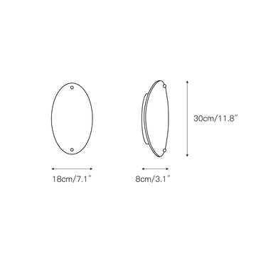 Bekki Marble Wall Lamp – detail 3 — Dimension drawings 1