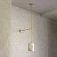Load image into Gallery viewer, Belfry Arm Alabaster Sconce
