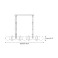 Load image into Gallery viewer, Belmont Leather Alabaster Linear Chandelier