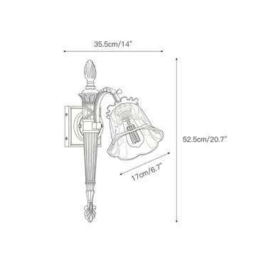 Benson Wall Lamp – detail 3 — Dimension drawings 1