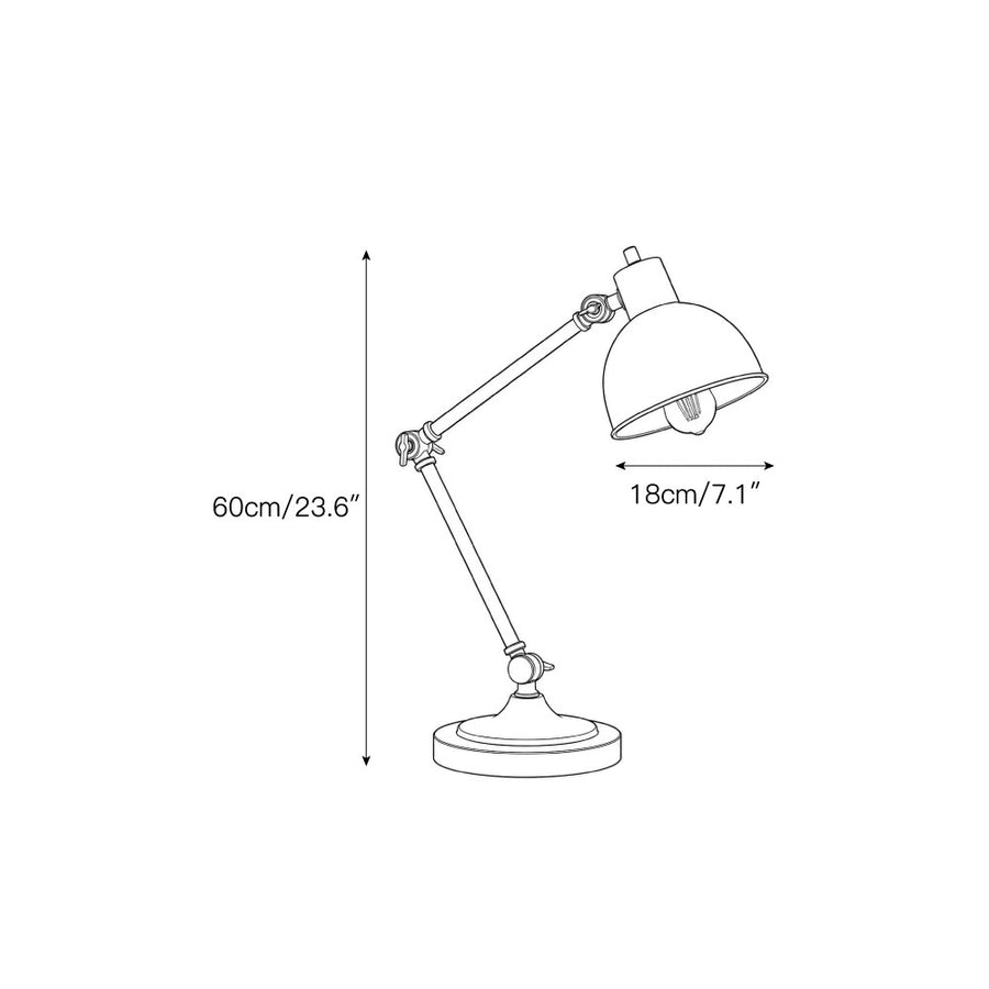 Lampada da tavolo Bergamo — Dimension drawings 1
