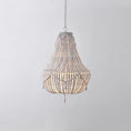 Load image into Gallery viewer, Betsey Wood Bead Chandelier