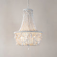 Load image into Gallery viewer, Betsey Wood Bead Chandelier