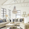 Load image into Gallery viewer, Betsey Wood Bead Chandelier