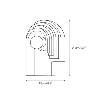 Bien Wall Lamp – detail 3 — Dimension drawings 1