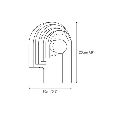 Bien Wall Lamp – detail 4 — Dimension drawings 2