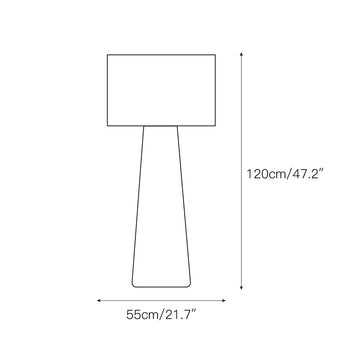Big Shadow Floor Light – detail 3 — Dimension drawings 1