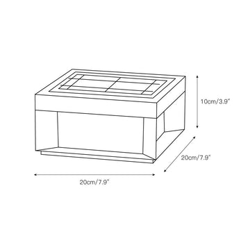 Black Box Outdoor Post Light – detail 5 — Dimension drawings 1
