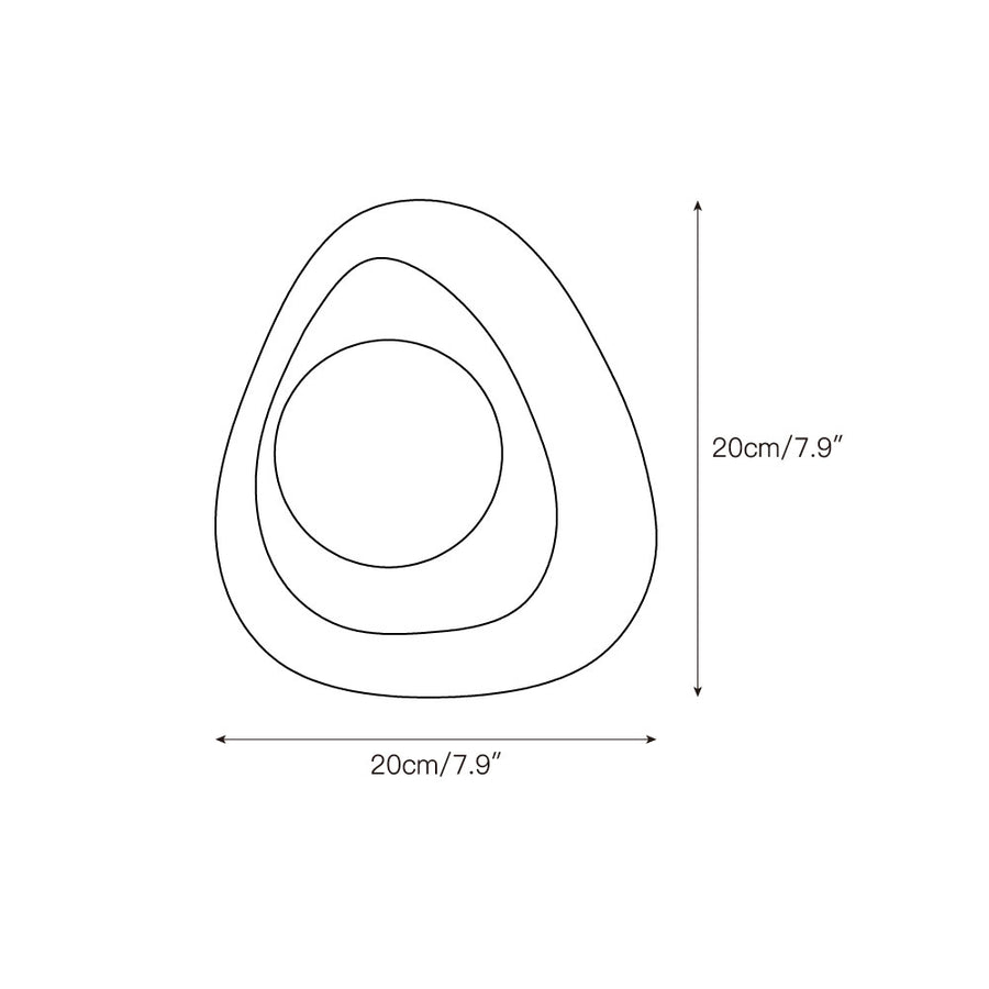 Black Pearl Marble Wall Lamp – detail 3 — Dimension drawings 1