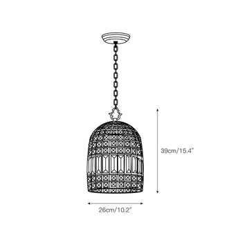 Blanca Crystal Pendant Lamp – detail 3 — Dimension drawings 1