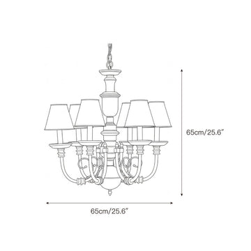 Blanche Chandelier – detail 3 — Dimension drawings 1