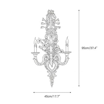 Blanche Brass Wall Lamp – detail 4 — Dimension drawings 1