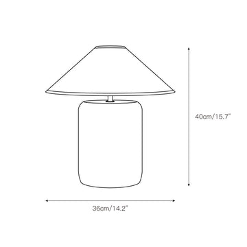Block Marble Table Lamp – detail 4 — Dimension drawings 2
