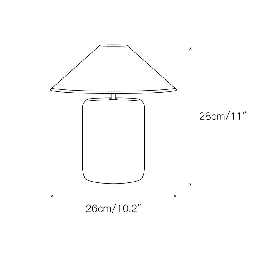Block Marble Table Lamp – detail 3 — Dimension drawings 1