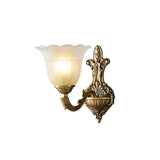 Bloom Flower Brass Sconce
