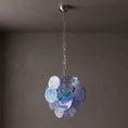 Load image into Gallery viewer, Blue Vistosi Disc Chandelier