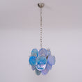 Load image into Gallery viewer, Blue Vistosi Disc Chandelier