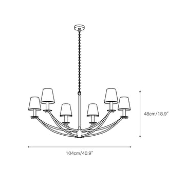 Bo Chandelier – detail 3 — Dimension drawings 1