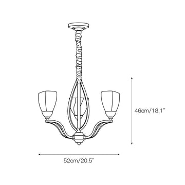Bolla Chandelier – detail 3 — Dimension drawings 1