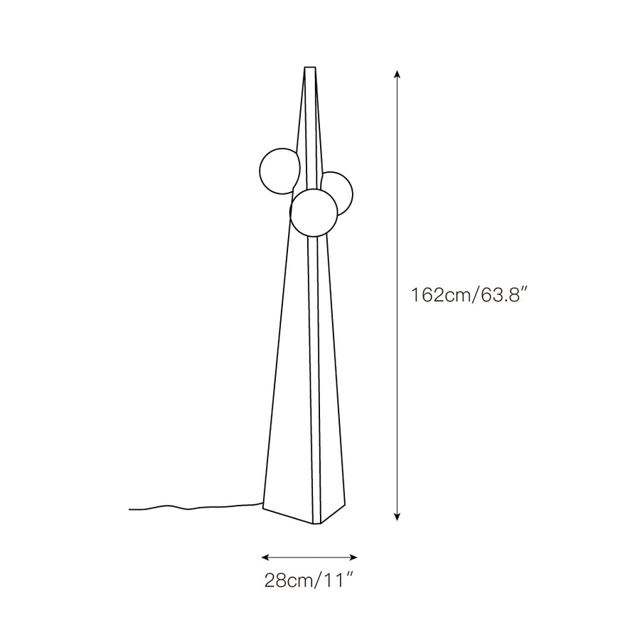 Bonhomme Floor Lamp – detail 4 — Dimension drawings 1