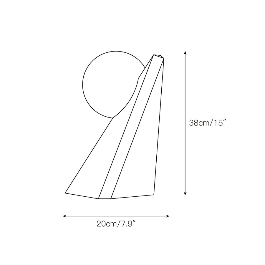 Bonhomme Table Lamp – detail 4 — Dimension drawings 1