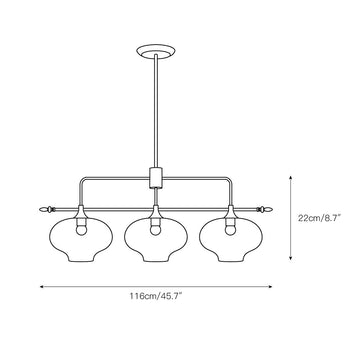 Botica Pendant Light – detail 3 — Dimension drawings 1