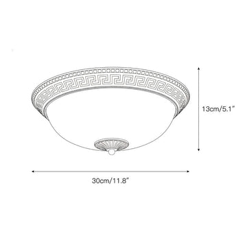 Brahm Flush Ceiling Lamp – detail 6 — Dimension drawings 4