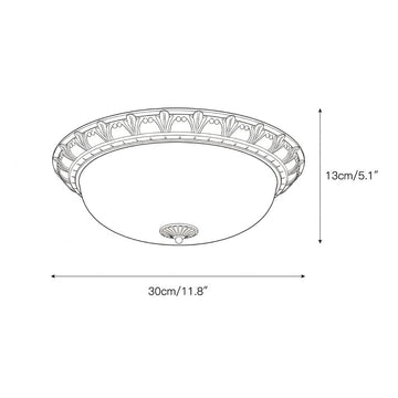 Brahm Flush Ceiling Lamp – detail 8 — Dimension drawings 6