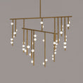 Load image into Gallery viewer, Brass Drop System Chandelier