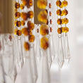 Load image into Gallery viewer, Brass Candle Crystal Chandelier