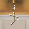 Load image into Gallery viewer, Brass Drop System Chandelier