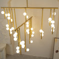 Load image into Gallery viewer, Brass Drop System Chandelier