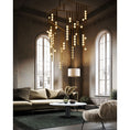 Load image into Gallery viewer, Brass Drop System Chandelier