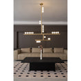 Load image into Gallery viewer, Brass Drop System Chandelier