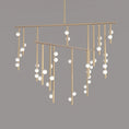 Load image into Gallery viewer, Brass Drop System Chandelier