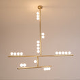 Load image into Gallery viewer, Brass Drop System Chandelier