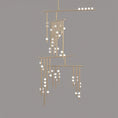 Load image into Gallery viewer, Brass Drop System Chandelier
