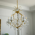 Load image into Gallery viewer, Brass Scrolls Chandelier