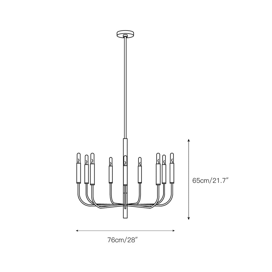 Grange Chandelier – detail 4 — Dimension drawings 1