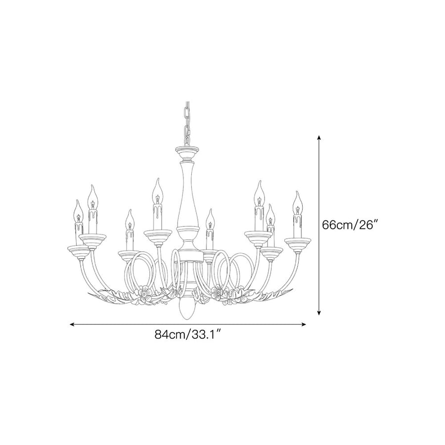 Briarford Chandelier – detail 4 — Dimension drawings 2