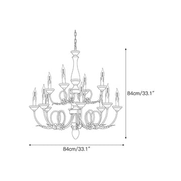 Briarford Chandelier – detail 7 — Dimension drawings 5