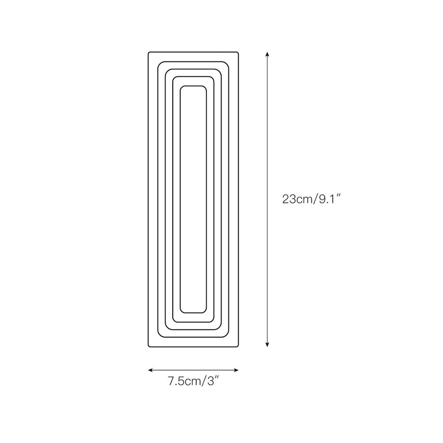 Bricks Wall Lamp – detail 3 — Dimension drawings 1