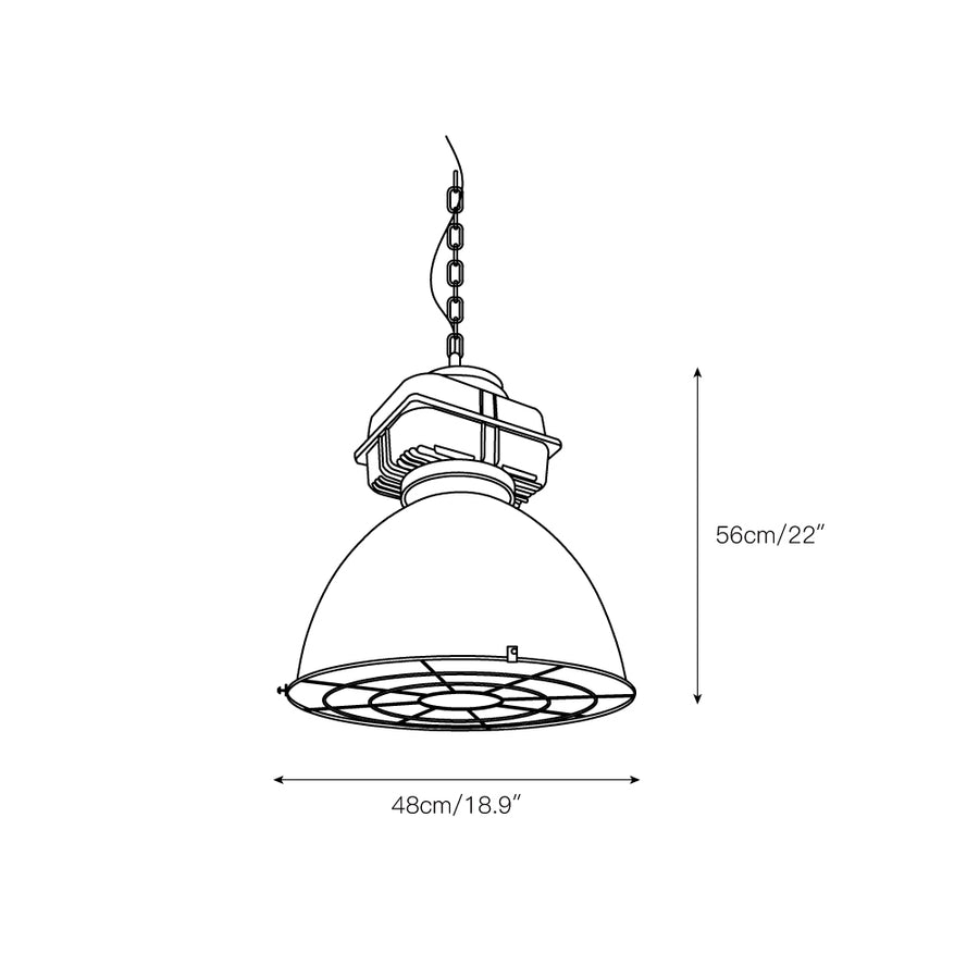 Brilliant Anouk Pendant Light – detail 4 — Dimension drawings 1
