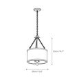 Load image into Gallery viewer, Broche Drum Pendant Lamp