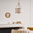 Load image into Gallery viewer, Broche Drum Pendant Lamp