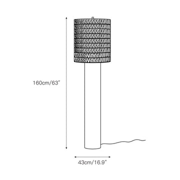 Brodie Wood Floor Lamp – detail 3 — Dimension drawings 1