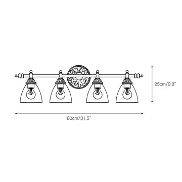 Brooks Vanity Wall Lamp – detail 6 — Dimension drawings 4