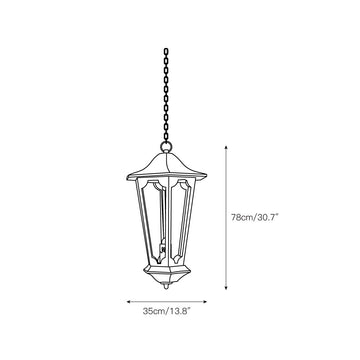Bruges Lantern Pendant Lamp – detail 3 — Dimension drawings 1