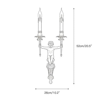Brunelle Wall Lamp – detail 5 — Dimension drawings 1